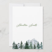 ラブ・イズ・アン・アドベンチャー ブライダルシャワー招待状 招待状 (裏面)