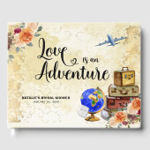 ラブ・イズ・アン・アドベンチャー・ブライダルシャワー ゲストブック (正面)