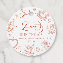 ラブ・イズ・イン・ザ・エア バレンタインデー ブライダルシャワー フェイバータグ