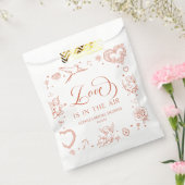 ラブ・イズ・イン・ザ・エア バレンタインデー ブライダルシャワー フェイバーバッグ (封をした状態)