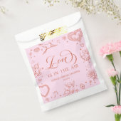 ラブ・イズ・イン・ザ・エア バレンタインデー ブライダルシャワー フェイバーバッグ (封をした状態)