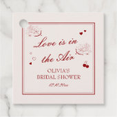 ラブ・イズ・イン・ザ・エア バレンタイン ブライダルシャワー フェイバータグ (正面)