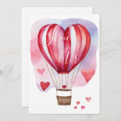 ラブ・イズ・イン・ザ・エア ブライダルシャワー 招待状 (正面/裏面)