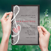 ラブ・イズ・イン・ザ・エア ミュージックテーマパーティー 招待状