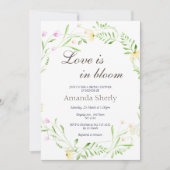 ラブ・イズ・イン・ブルームガーデン ブライダルシャワーの招待状 招待状 (正面)