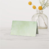 ラブ イズ イン ブルーム グリーン ブライダル シャワー ブランク プレイス カード C (裏面)