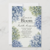 ラブ・イズ・イン・ブルーム スプリングブルー Rustic Hydrangea 招待状 (正面)