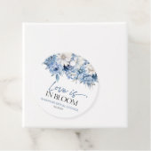 ラブ イズ イン ブルーム ダスティ ブルー フラワーブライダルシャワー フェイバータグ (インサイチュ)