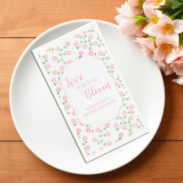 ラブ イズ イン ブルーム ピンク フローラル ブライダル シャワー