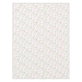 ラブ イズ イン ブルーム ピンク フローラル ブライダル シャワー テーブルクロス (正面)