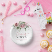 ラブ イズ イン ブルーム ピンク ローズ フラワーブライダルシャワー ペーパーボウル (パーティー)