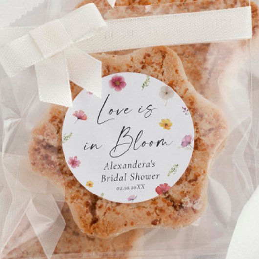 ラブ・イズ・イン・ブルーム ブライダルシャワーのお土産 ラウンドシール