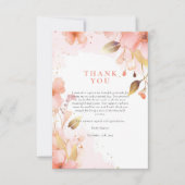 ラブ イズ イン ブルーム ブライダル シャワー サンキューカード (正面)