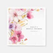 ラブ イズ イン ブルーム ブライダル シャワー スタンダードカクテルナプキン (正面)