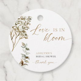 ラブ イズ イン ブルーム ブライダル シャワー パンパス グラス フェイバータグ