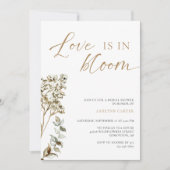 ラブ イズ イン ブルーム ブライダル シャワー パンパス グラス 招待状 (正面)