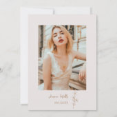 ラブ イズ イン ブルーム モダン ワイルドフラワー ブライズ シャワー 招待状 (裏面)