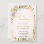 ラブ・イズ・イン・ブルーム ワイルドフラワー ブライダルシャワー 招待状 (正面)