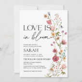 ラブ イズ イン ブルーム 招待状 | ブライダル シャワー 招待状 (正面)