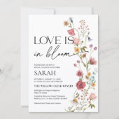 ラブ イズ イン ブルーム 招待状 | ブライダル シャワー 招待状 (正面)