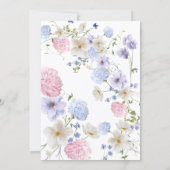 ラブ・イズ・イン・ブルーム 招待状 | 花のブライダルシャワー (裏面)