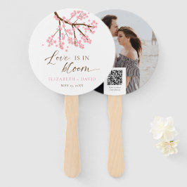 ラブ・イズ・イン・ブルーム 桜 ウェディングフォトQR ハンドファン