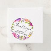 ラブ・イズ・イン・ブルーム | 水彩花のウェディングシャワー フェイバータグ (インサイチュ)