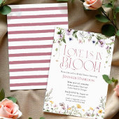 ラブ・イズ・イン・ブルーム | 水彩花のウェディングシャワー 招待状