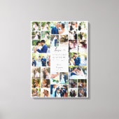 ラブ イズ グレイテスト アドベンチャー ウェディング フォト ディスプレイ キャンバスプリント (正面)