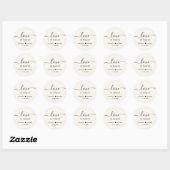 ラブ・イズ・スイート・クリーム 結婚の引き出物 ラウンドシール (シート)