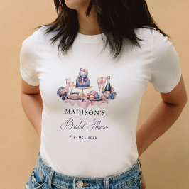ラブ・イズ・スウィート おしゃれなブライダルシャワーのデザイン Tシャツ