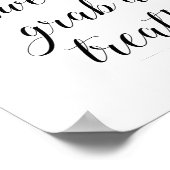 ラブ イズ スウィート おやつをどうぞ キャンディー Buffet 看板 ポスター (角)