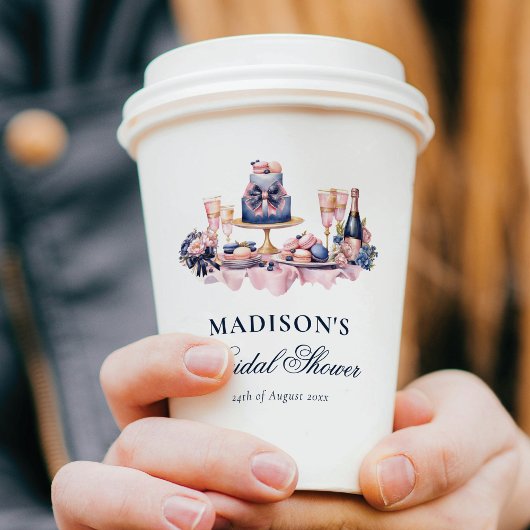 ラブ・イズ・スウィート ウェディングシャワー 水彩 紙コップ