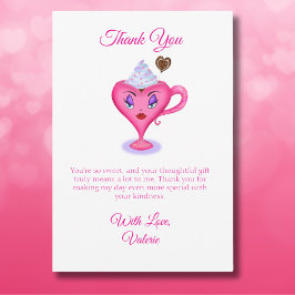 ラブ イズ スウィート セクシー ホットチョコレート マグ ブライダル サンクス サンキューカード