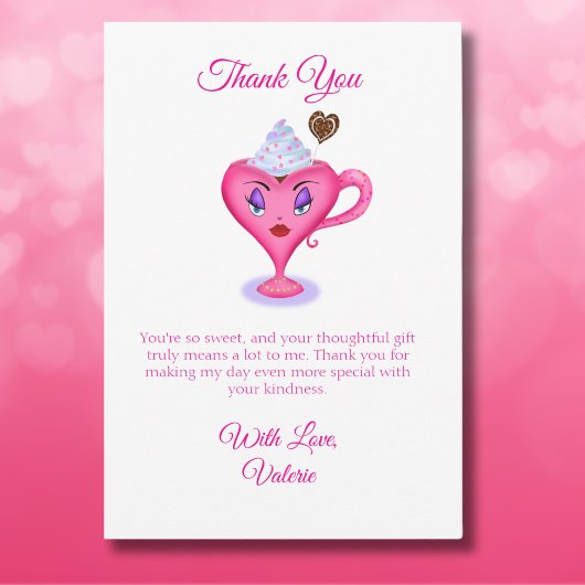 ラブ・イズ・スウィート・セクシー・ホットチョコレート・マグ ブライダル サンクス サンキューカード