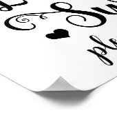 ラブ イズ スウィート テイク ア トリート ウェディング テーブル サイン (角)