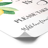 ラブ イズ スウィート デザート テーブル シャワ ウェディング レモンズ ポスター (角)