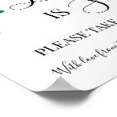 ラブ イズ スウィート デザート テーブル シャワ ウェディング レモンズ ポスター (角)