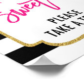 ラブ イズ スウィート フラワーブライダルシャワー フェイバーズ サイン (角)