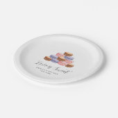 ラブ・イズ・スウィート ブライダルシャワー招待状 ペーパープレート (アングル)