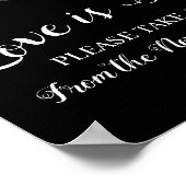 ラブ イズ スウィート ブライダル シャワー ウェディング サイン (角)