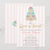 ラブ イズ スウィート ブライダル シャワー 招待状 (正面/裏面)