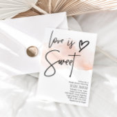 ラブ イズ スウィート ブライダル シャワー 招待状