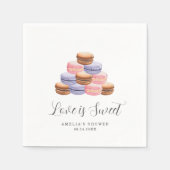 ラブ イズ スウィート ブライダル シャワー 招待状 スタンダードカクテルナプキン (正面)