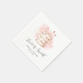 ラブ イズ スウィート ブライダル シャワー 招待状 スタンダードカクテルナプキン (角)