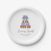 ラブ イズ スウィート ブライダル シャワー 招待状 ペーパープレート (正面)