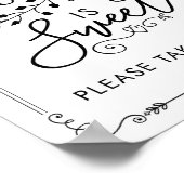 ラブ イズ スウィート ヴィンテージ ボタニカル ウェディング フェイバー サイン (角)