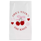 ラブ イズ チェリー スウィート ブライダルシャワー スモールペーパーバッグ (正面)