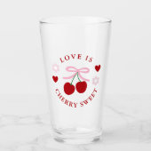 ラブ イズ チェリー スウィート ブライダルシャワー タンブラーグラス (正面)