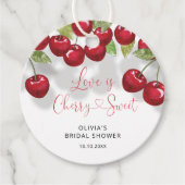 ラブ イズ チェリー スウィート ブライダル シャワー サンクス フェイバータグ (正面)